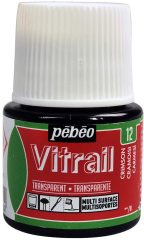 Vitrail Cam Boyası 45ml - 12 Crimson