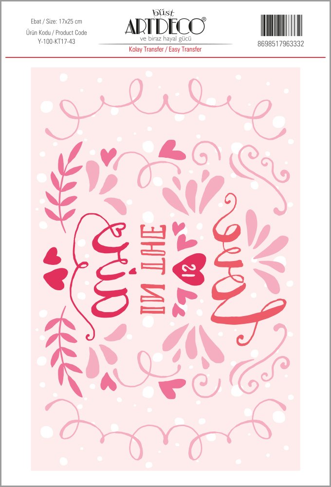 Kolay Transfer 17x25cm Desen No:43