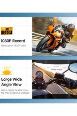 Q29 Motosiklet Kask Bluetooth Kulaklık Eşleşmeli 1080p Kamera Geniş Açı Su Geçirmez Intercom