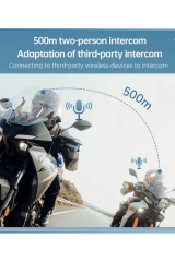 Q29 Motosiklet Kask Bluetooth Kulaklık Eşleşmeli 1080p Kamera Geniş Açı Su Geçirmez Intercom