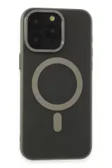 Newface İphone 15 Pro Max Kılıf Lodos Magneticsafe Mat Kapak - Titan Gri