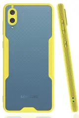 Newface Samsung Galaxy A02 Kılıf Platin Silikon - Sarı