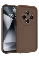 Newface Xiaomi Redmi 14c Kılıf Viera Silikon - Kahverengi