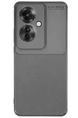 Newface Oppo Reno 11f Kılıf Auto Focus Karbon Kapak - Gri