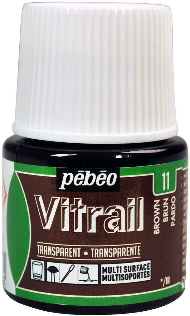 Vitrail Cam Boyası 45ml - 11 Brown