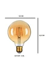 Ed-Son Led Filament 6W 450Lm 2200K E27 Ampul