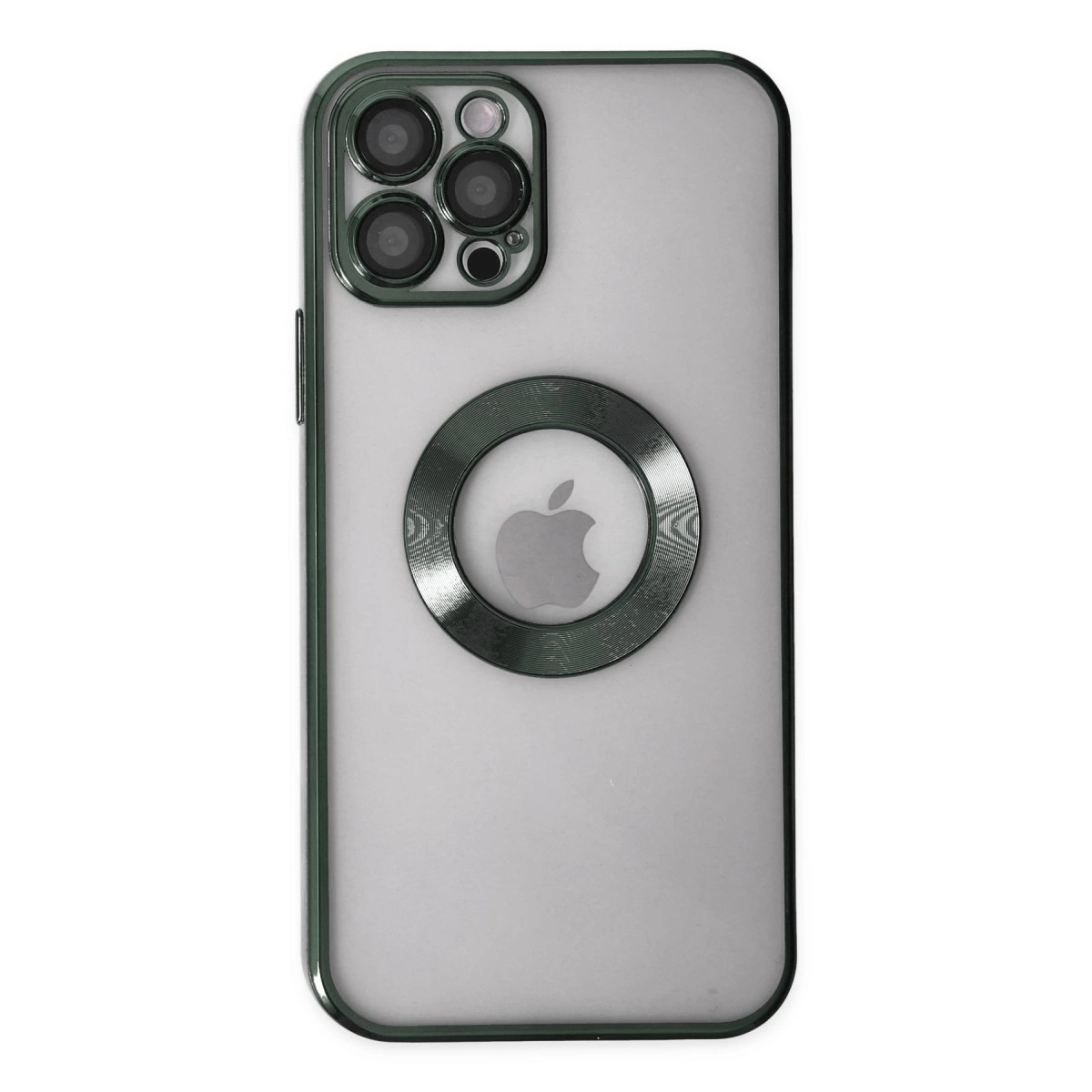 İphone 12 Pro Max Kılıf Slot Silikon - Köknar Yeşili