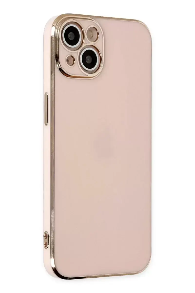 Newface İphone 14 Kılıf Volet Silikon - Pembe