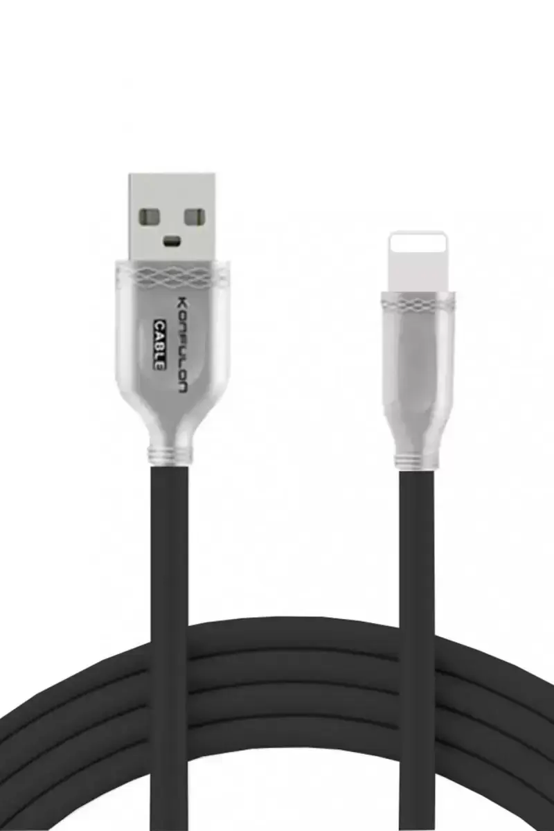 Konfulon S48 Lightning Kablo İphone Uyumlu 1m 3a - Siyah