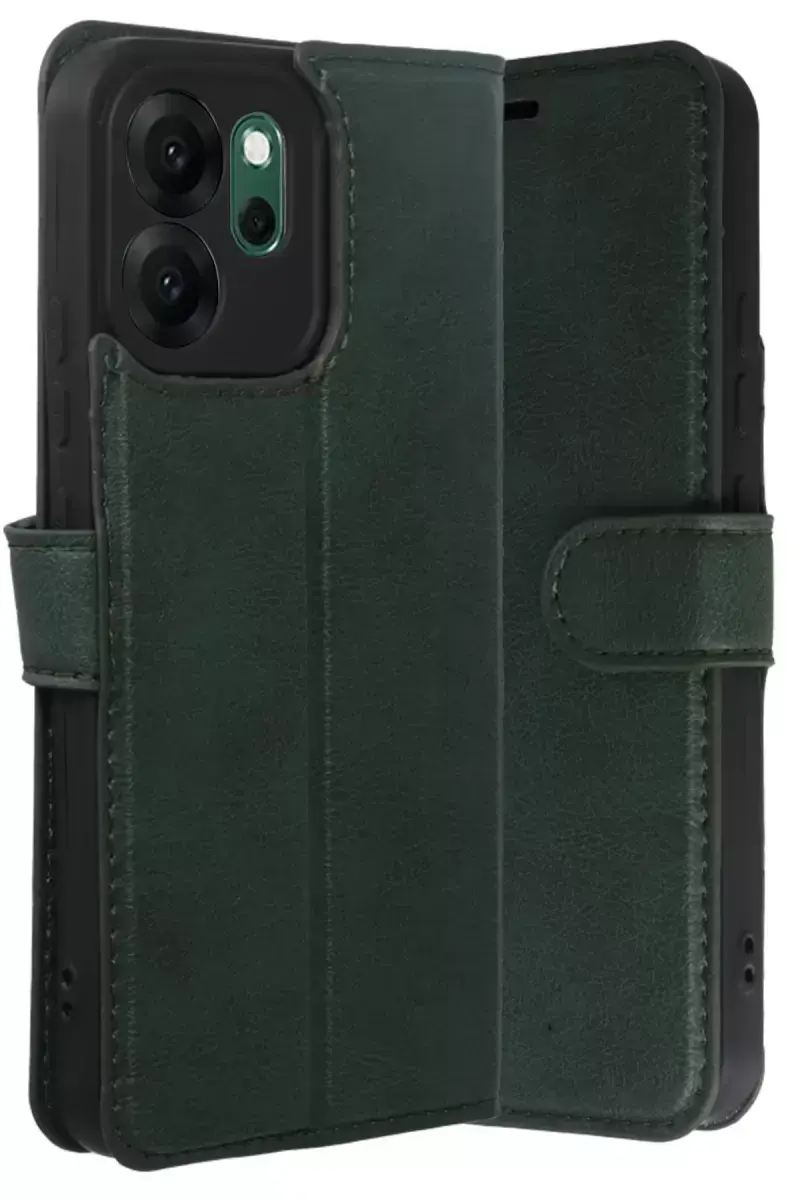 Newface Oppo Reno 14f Trend S Plus Kapaklı Kılıf - Yeşil