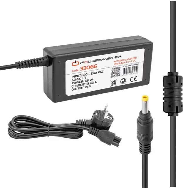 Powermaster Pm-33066 19 Volt - 3.42 Amper 4.0*1.7 Mm Uçlu Adaptör (casper Notebook)