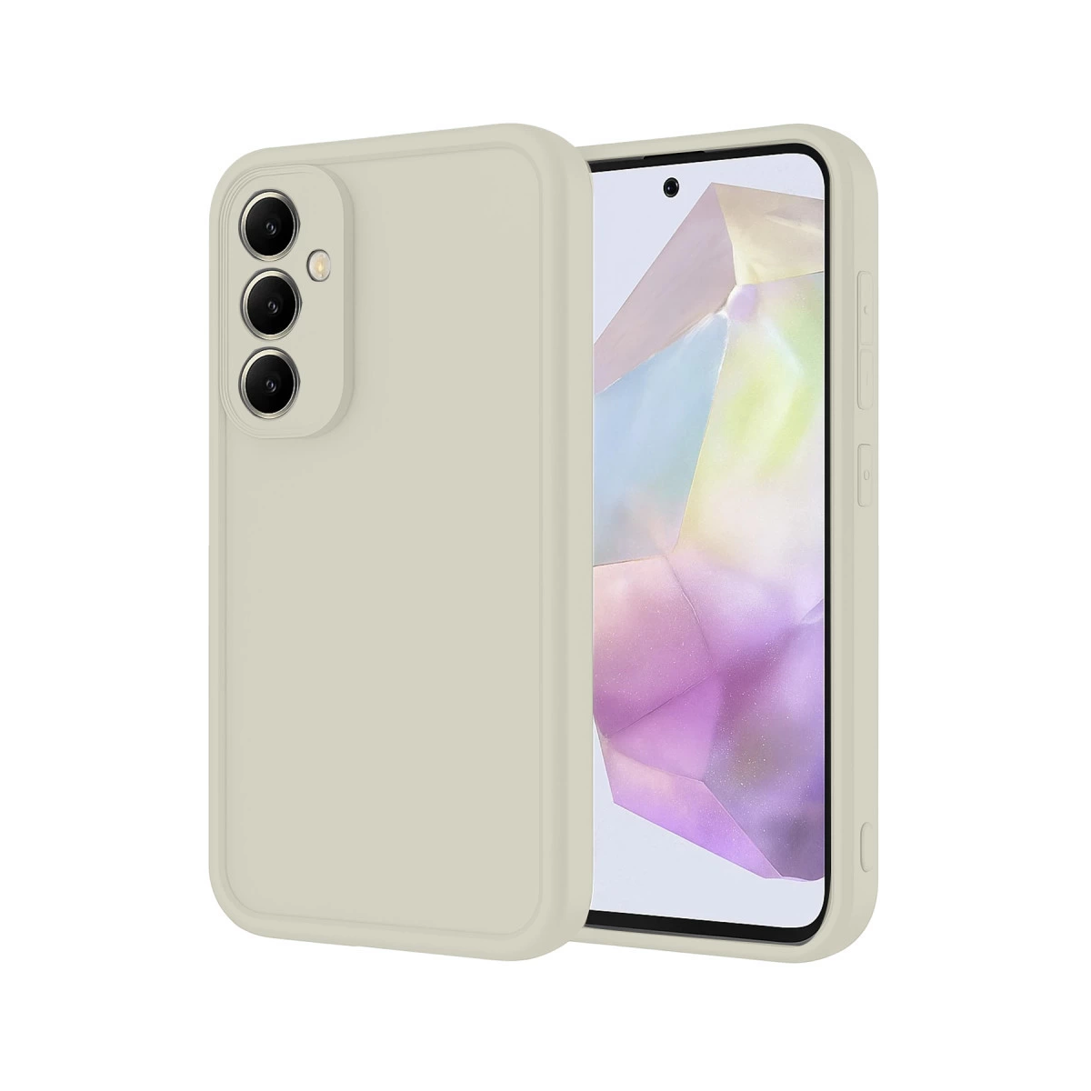 Samsung Galaxy A56 Kılıf Viera Silikon - Krem