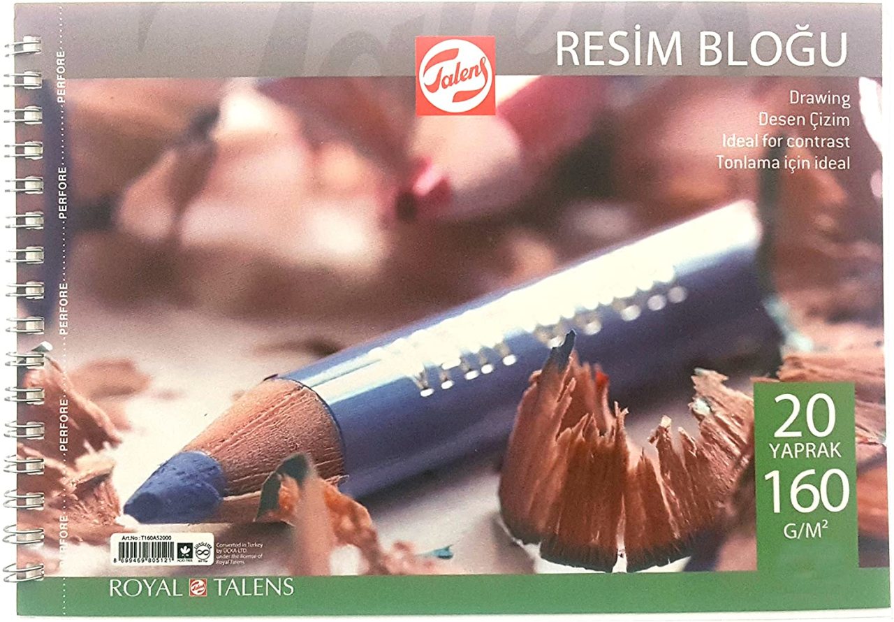 Talens Spiralli Çizim Defteri A4 160 gr 20 Sf