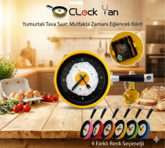 Tava Konseptli Duvar Saati
