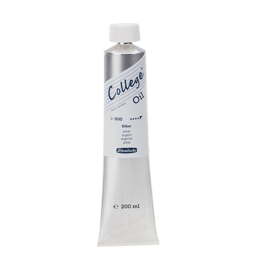 College Yağlı Boya 200ml - N:800 Silver