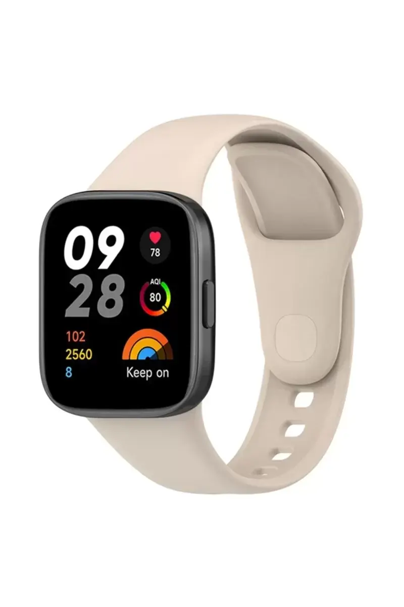 Newface Xiaomi Redmi Watch 3 Klasik Kordon - Bej