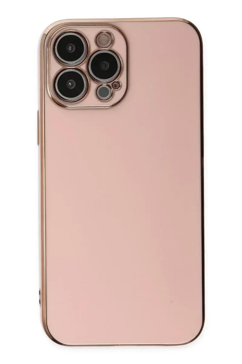 Newface İphone 15 Pro Max Kılıf Volet Silikon - Pembe