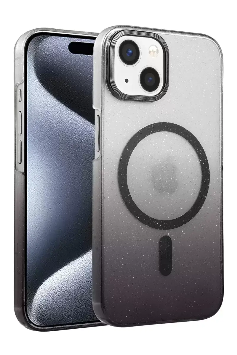 Newface Apple İphone 14 Glossy Magsafe Kapak - Siyah