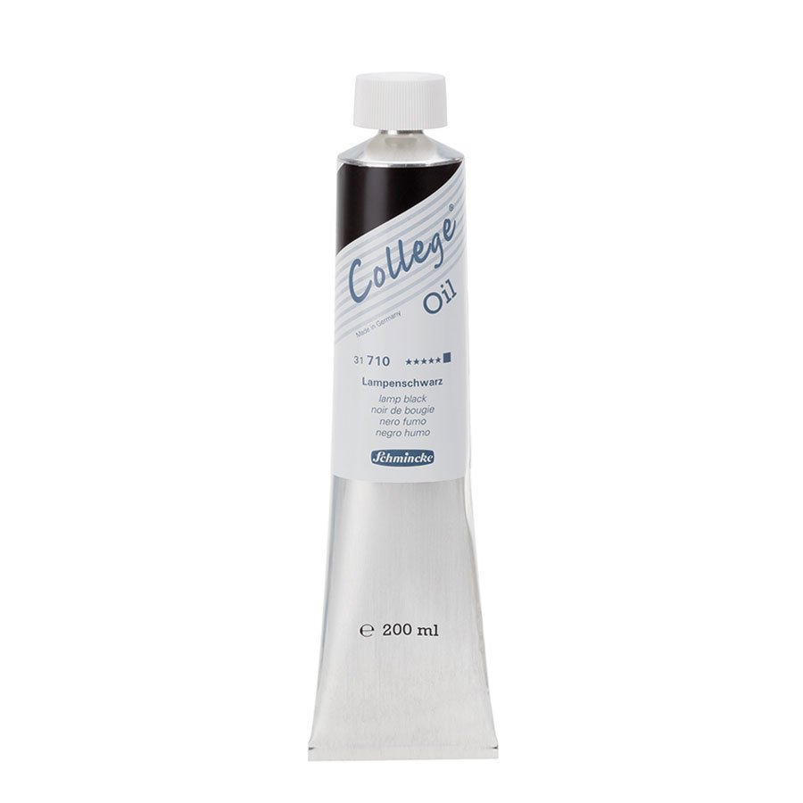 College Yağlı Boya 200ml - N:710 Lamp Black