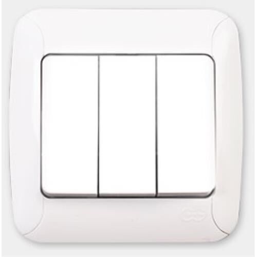 Günsan Fantasy Üçlü Anahtar Beyaz Renk