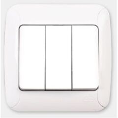 Günsan Fantasy Üçlü Anahtar Beyaz Renk