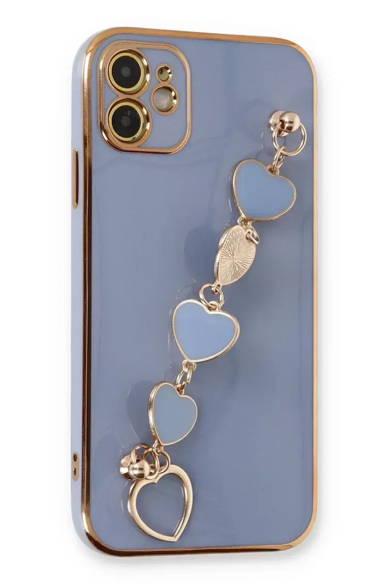Newface İphone 12 Kılıf Esila Silikon - Gri