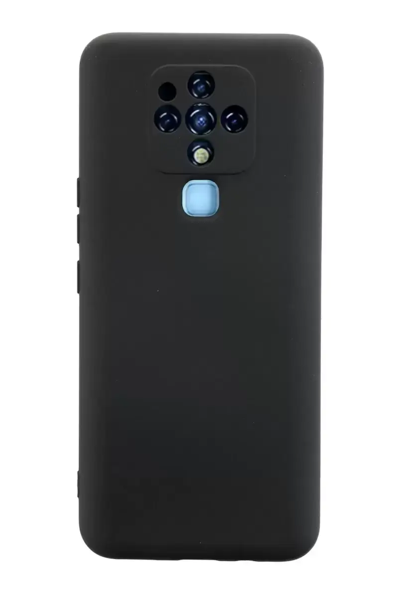 Newface Tecno Camon 16 Kılıf Nano İçi Kadife Silikon - Siyah
