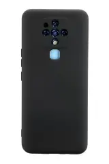 Newface Tecno Camon 16 Kılıf Nano İçi Kadife Silikon - Siyah