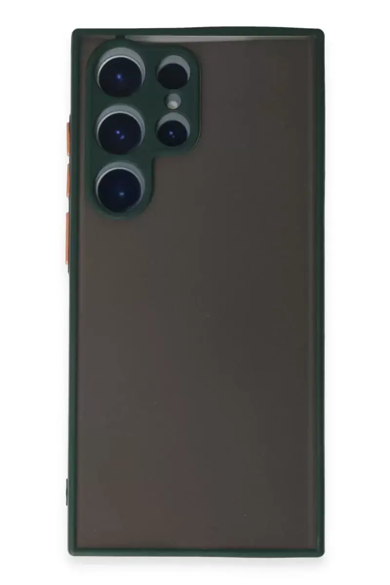 Newface Samsung Galaxy S22 Ultra Kılıf Montreal Silikon Kapak - Yeşil