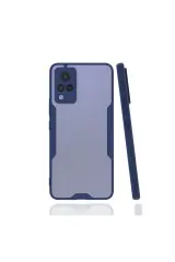 Newface Vivo V21 Kılıf Platin Silikon - Lacivert