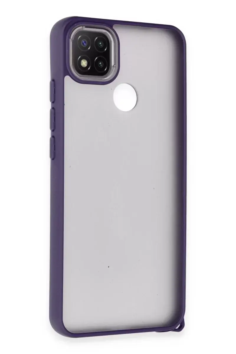 Newface Xiaomi Redmi 9c Kılıf Elegant Kapak - Derin Mor