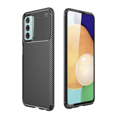 Samsung Galaxy M23 Kılıf Auto Focus Karbon Kapak - Siyah