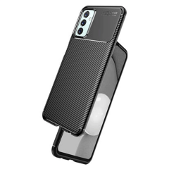 Samsung Galaxy M23 Kılıf Auto Focus Karbon Kapak - Siyah