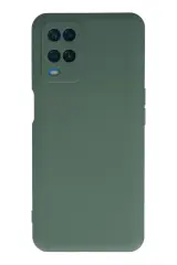 Newface Oppo A54 4g Kılıf Nano İçi Kadife Silikon - Koyu Yeşil