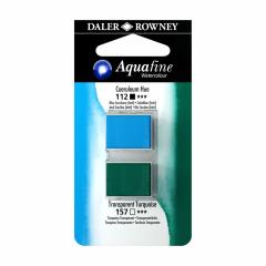 Sulu Boya Tablet 2'li Coeruleum Blue (Hue)/Transparent Turquoise