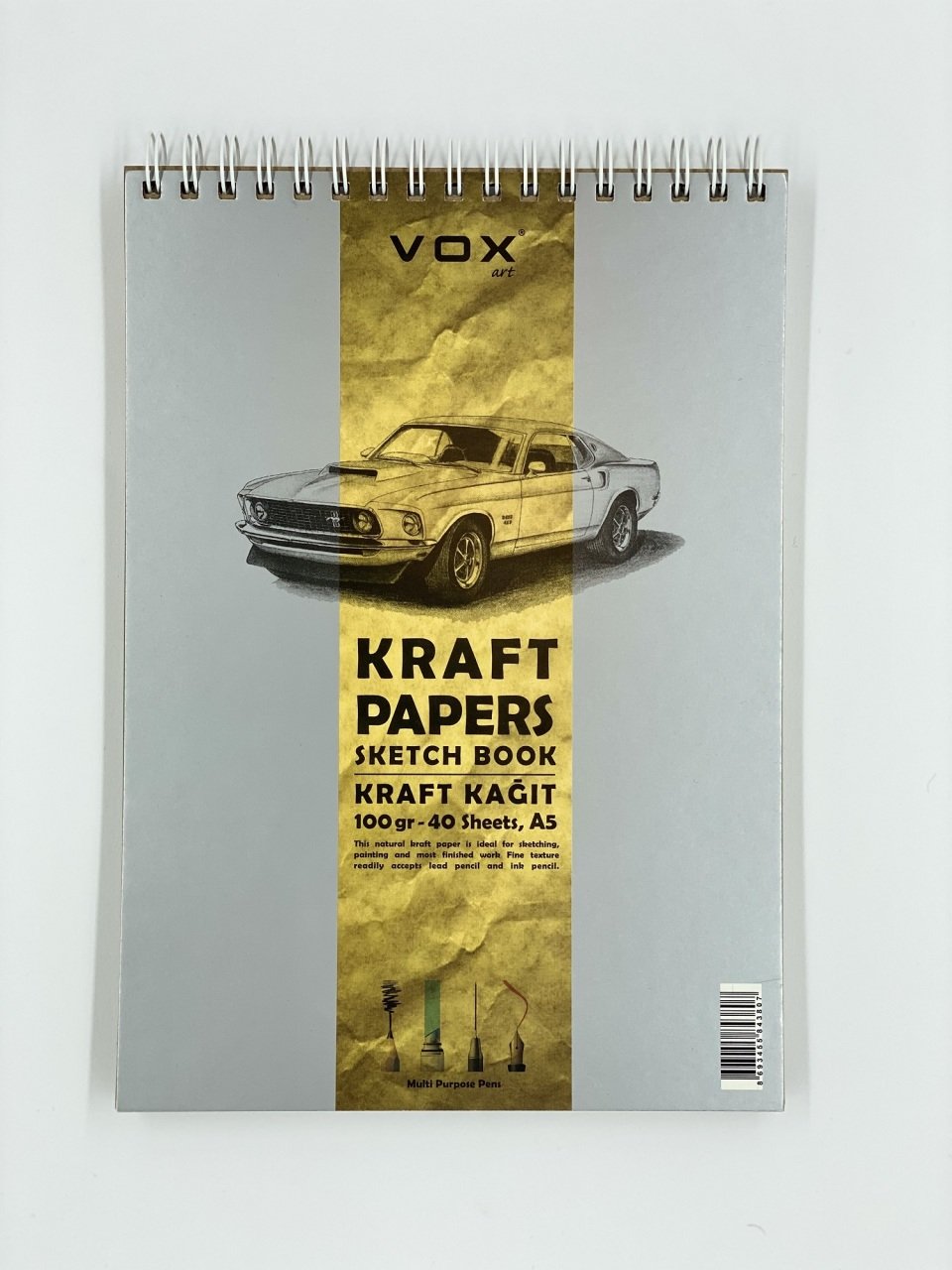 Kraft Defteri - A5 - 100gr - 40 yaprak