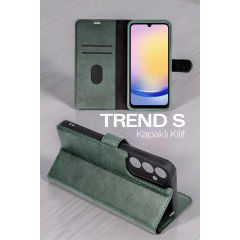 Samsung Galaxy S26 Plus Trend S Plus Kapaklı Kılıf - Kırmızı
