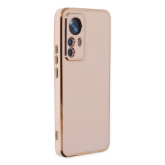 Xiaomi Mi 12t Pro Kılıf Volet Silikon - Pembe