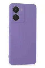 Newface Vivo Y16 Kılıf First Silikon - Lila