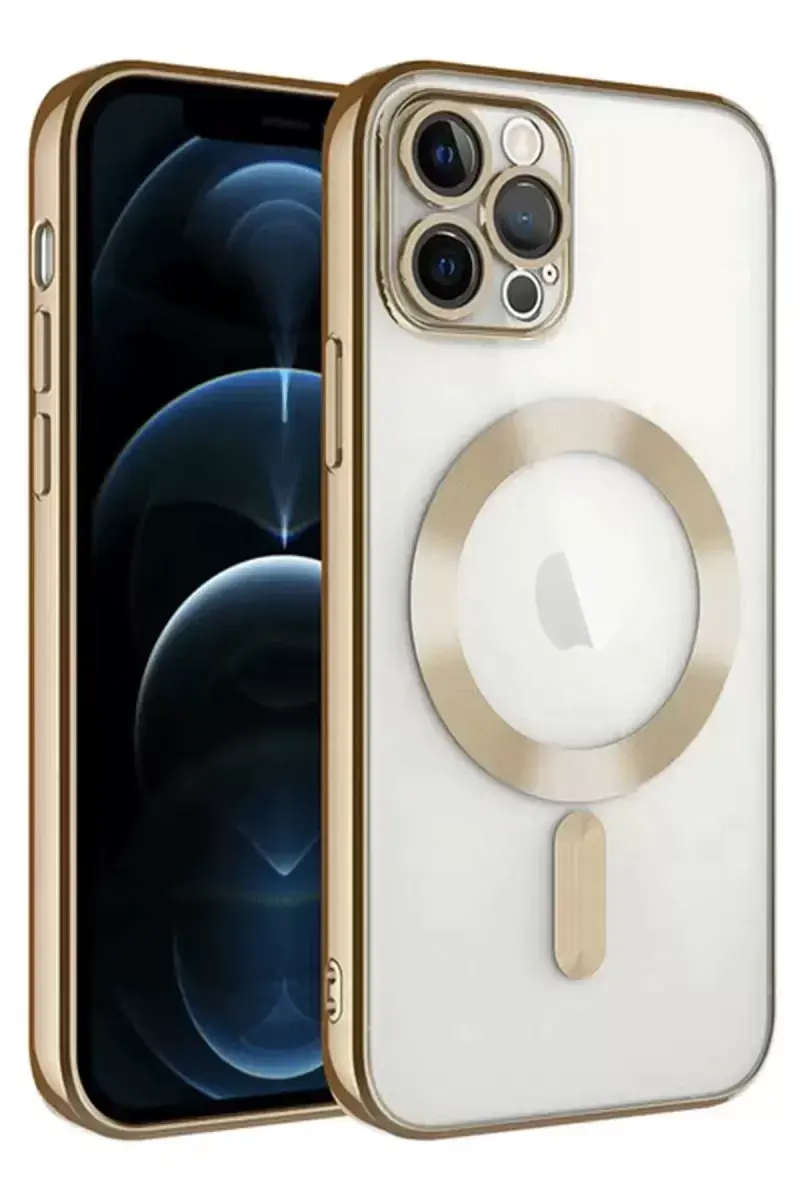 Newface Apple İphone 14 Pro Max Kılıf Kross Magneticsafe Kapak - Gold