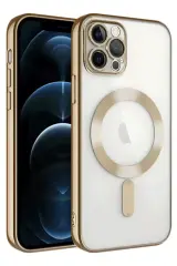 Newface Apple İphone 14 Pro Max Kılıf Kross Magneticsafe Kapak - Gold