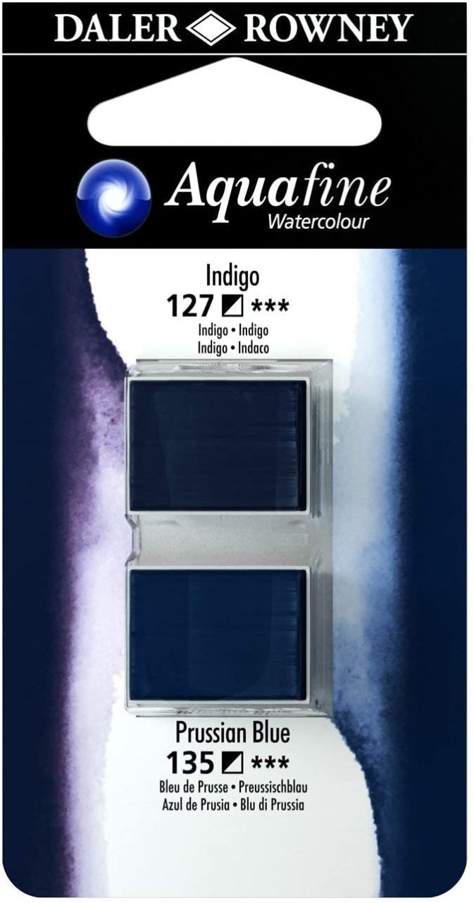 Sulu Boya Tablet 2'li Indigo/Prussian Blue