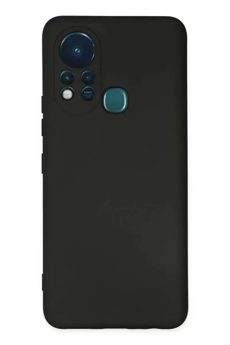 Newface İnfinix Hot 11s Kılıf Nano İçi Kadife Silikon - Siyah