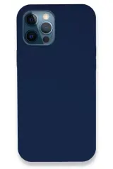 Newface Apple İphone 12 Pro Kılıf Lansman Legant Silikon - Lacivert