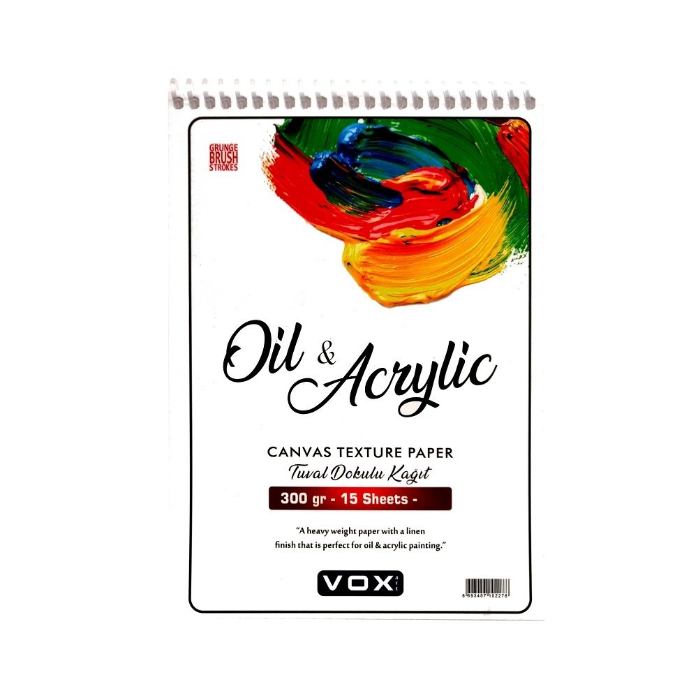 Tuval Dokulu Defter - A3 - 300gr - 15 yaprak