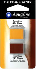 Sulu Boya Tablet 2'li Naples Yellow/Burnt Umber