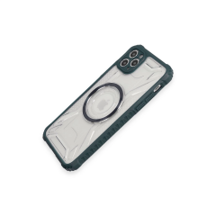 İphone 11 Pro Max Kılıf Prag Magneticsafe Kapak - Koyu Yeşil