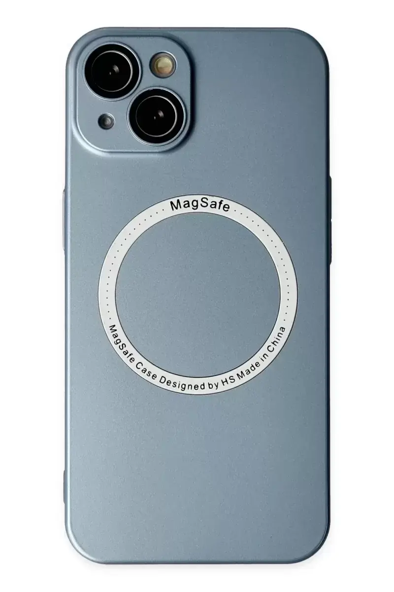 Newface İphone 14 Plus Kılıf Jack Magneticsafe Lens Silikon - Sierra Blue