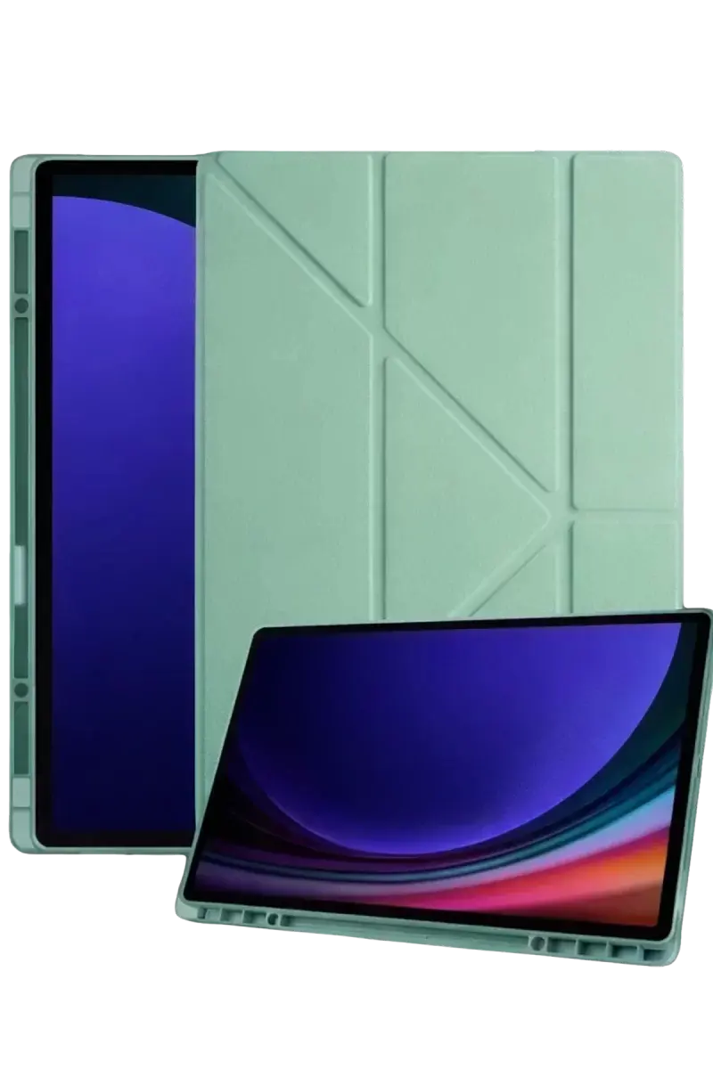 Newface Samsung Galaxy Tab A11 Plus Kalemlikli Mars Tablet Kılıfı - Açık Yeşil