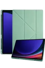Newface Samsung Galaxy Tab A11 Plus Kalemlikli Mars Tablet Kılıfı - Açık Yeşil
